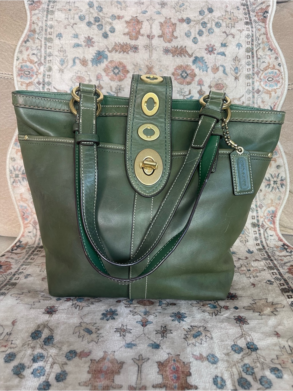 Coach Lily Legacy Turnlock Y2k Tote